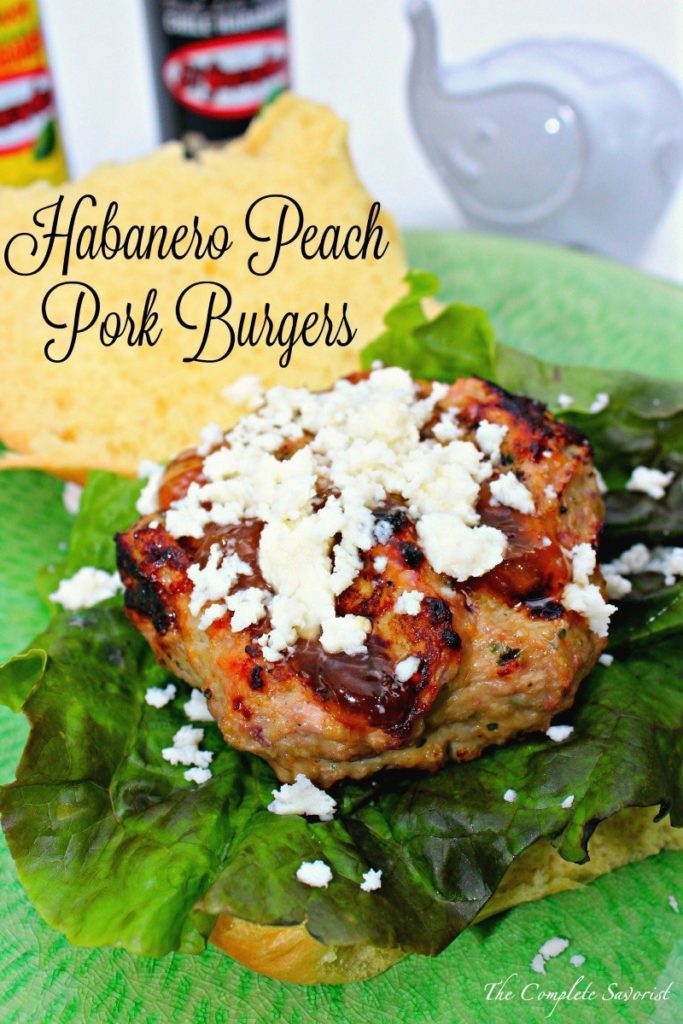 Habenero Peach Pork Burgers