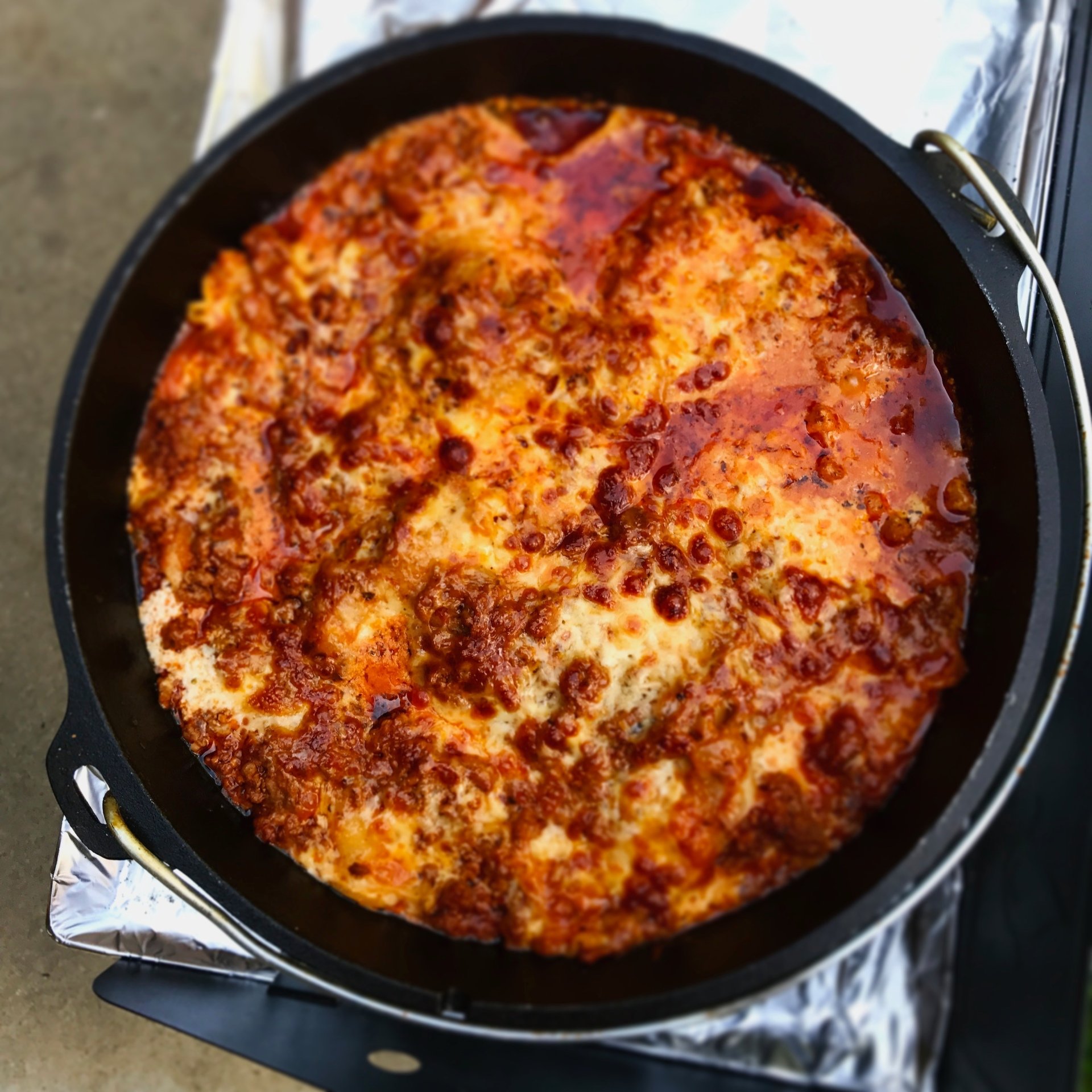 Camp Oven Lasagna Dutch Oven Daddy
