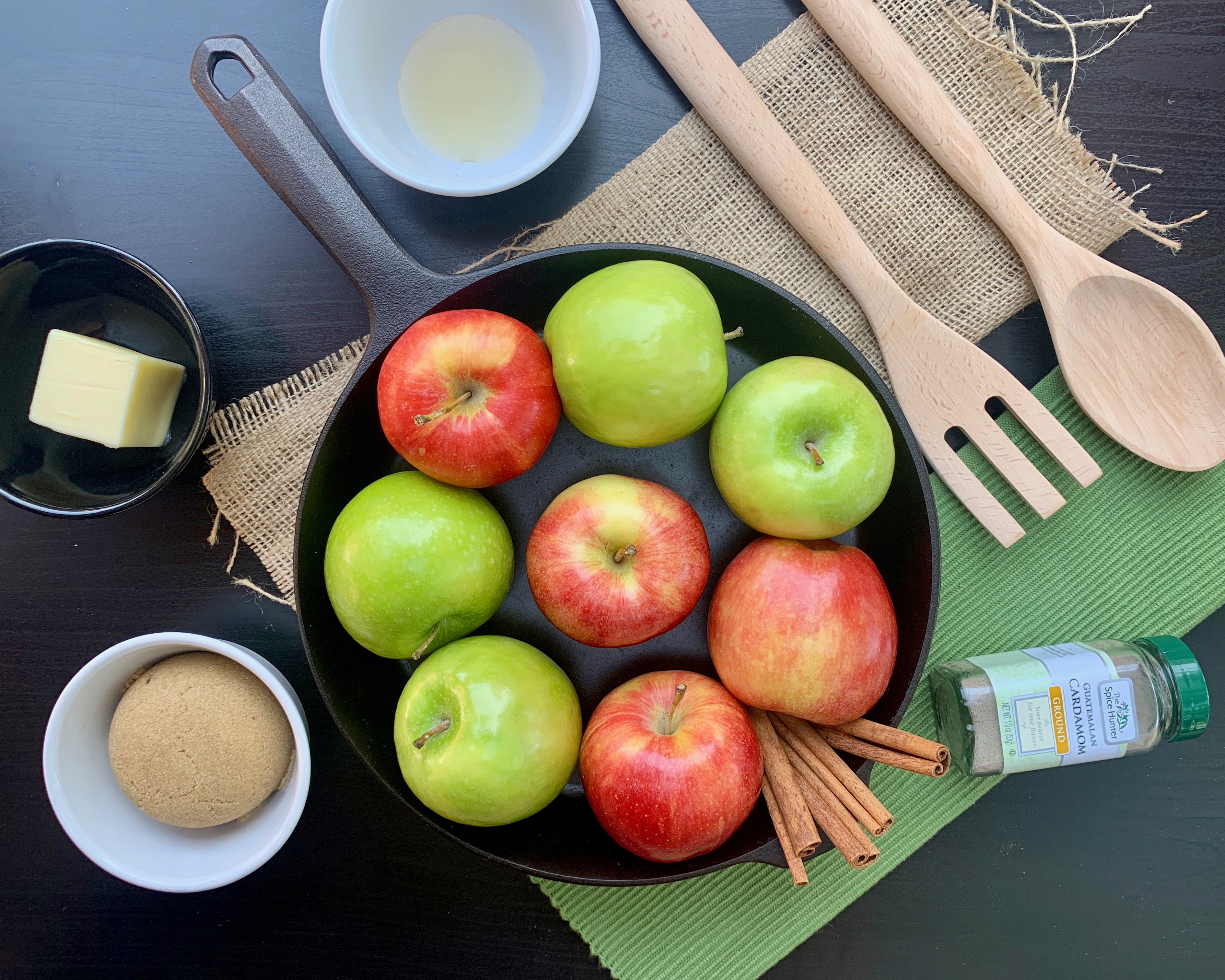 Cast Iron Cinnamon Apple Ingredients