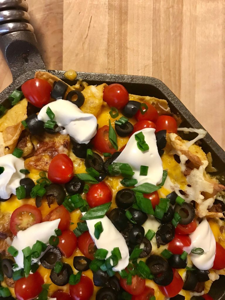 Skillet nachos originally published in May 2017