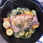 Cedar Baked Lemon Pepper Salmon