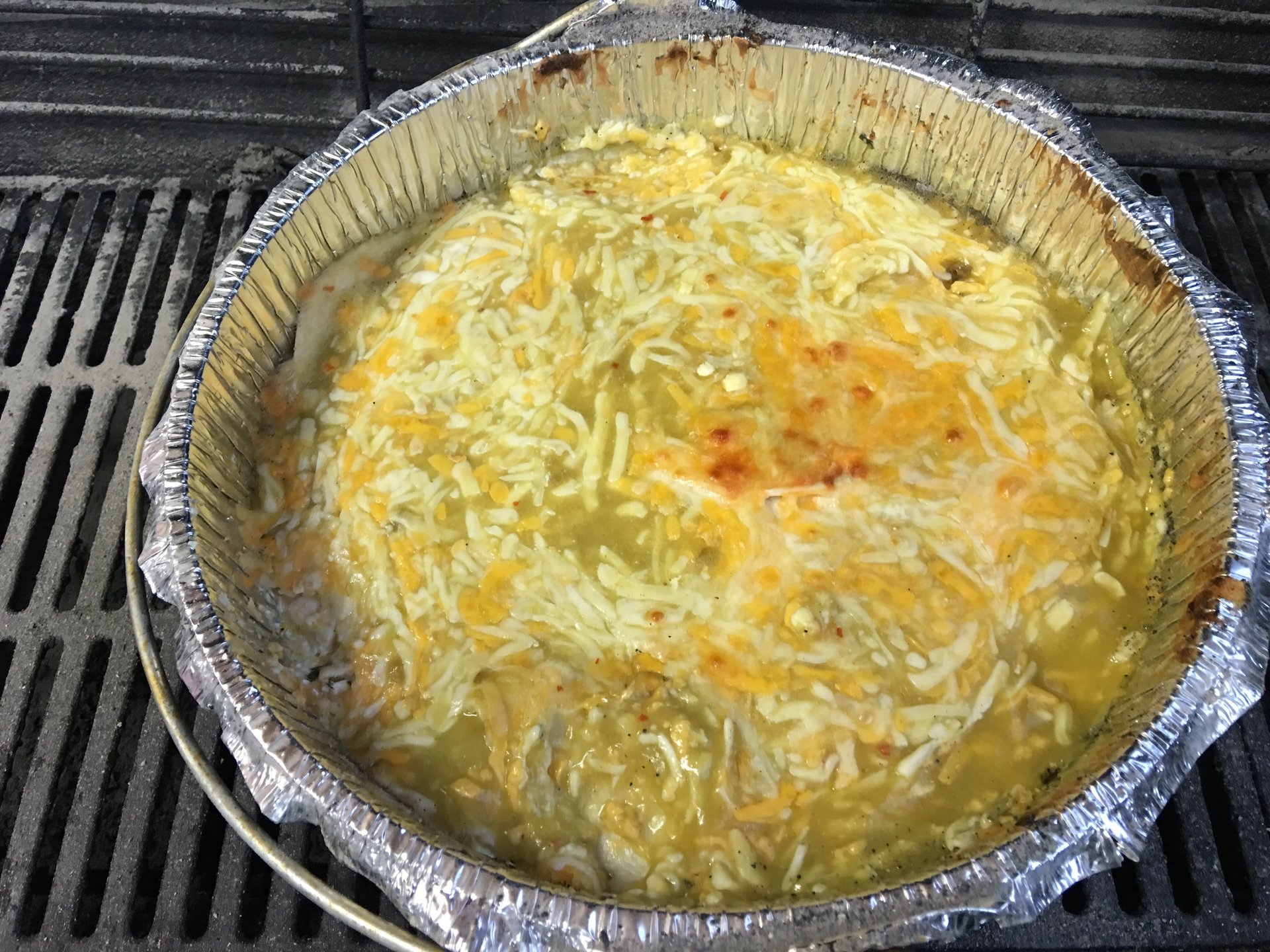 Dutch Oven Chicken Enchiladas