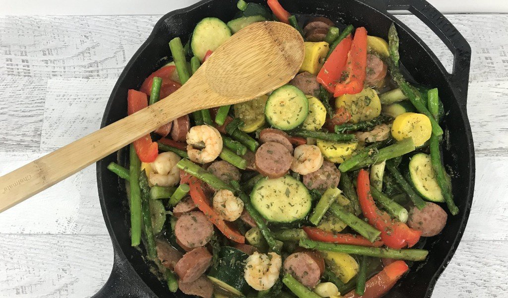 Cajun Shrimp and Sausage Skillet