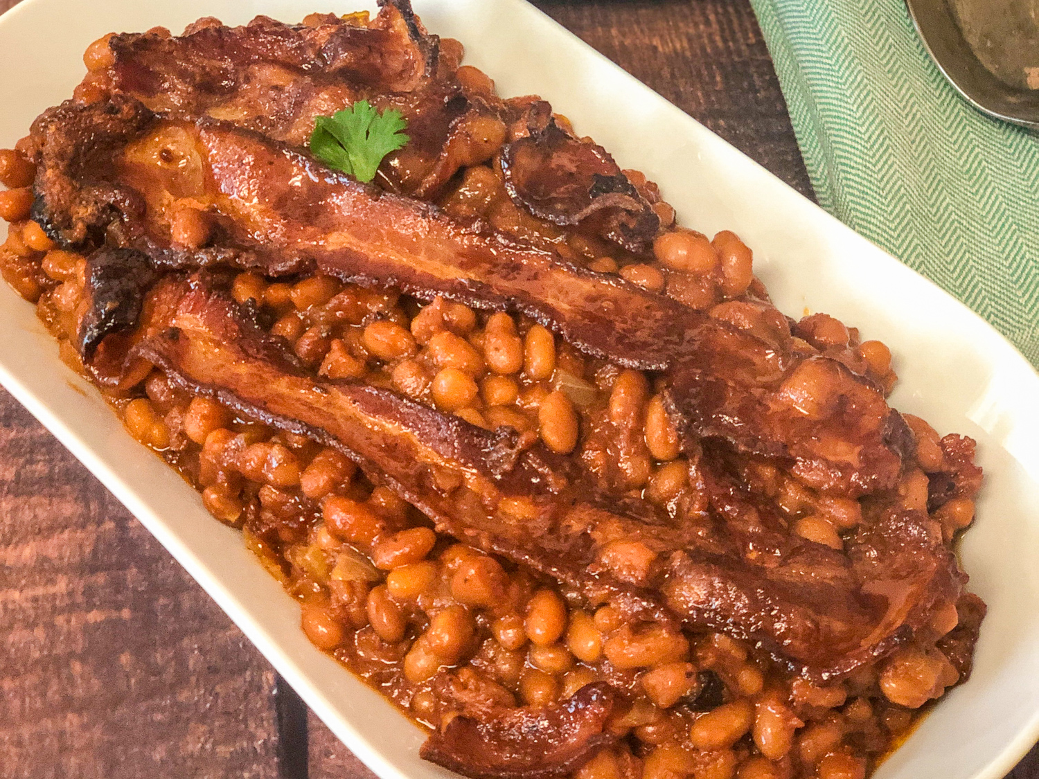 Skillet Baked Beans and Bacon