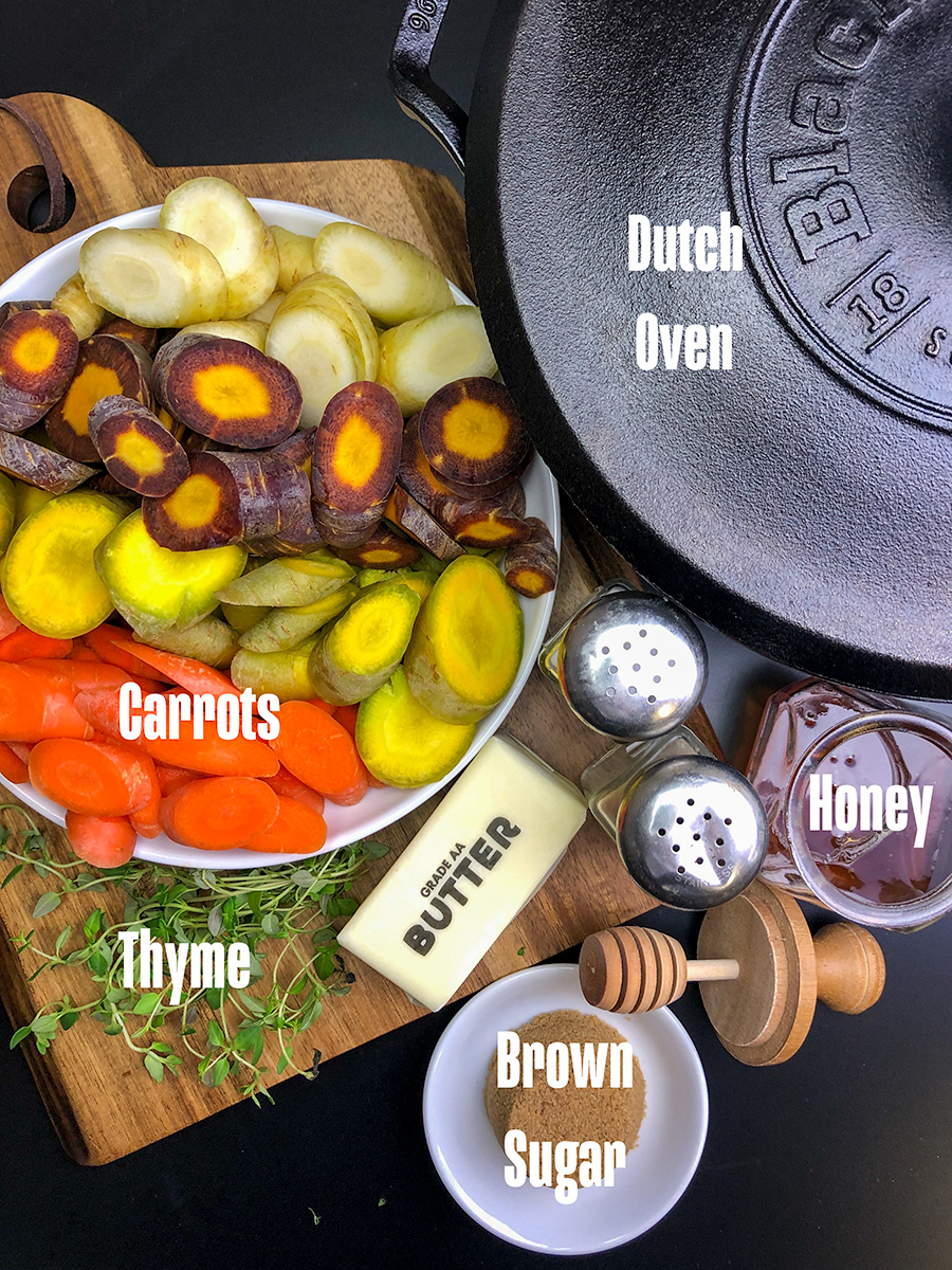 Ingredient image for Dutch Oven Honey Glazed Carrots.