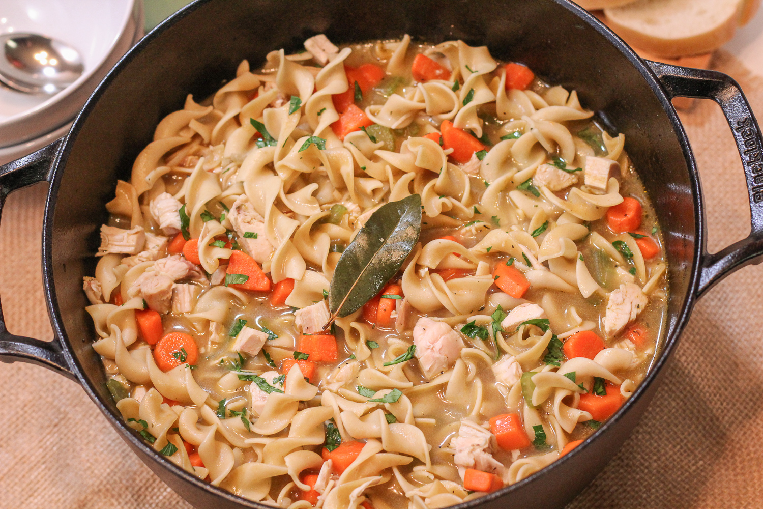 Quick Dutch Oven Chicken Noodle Soup Dutch Oven Daddy