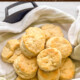 Social Media image for skillet buttermilk biscuits.
