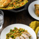 Social Media Image for Curried Chicken and Rice.