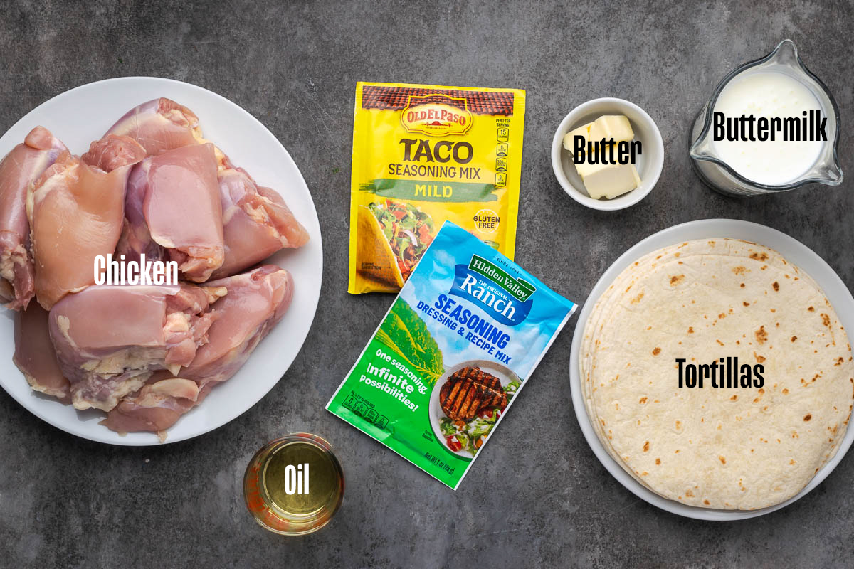 Ingredients to make this southwest chicken on a table.