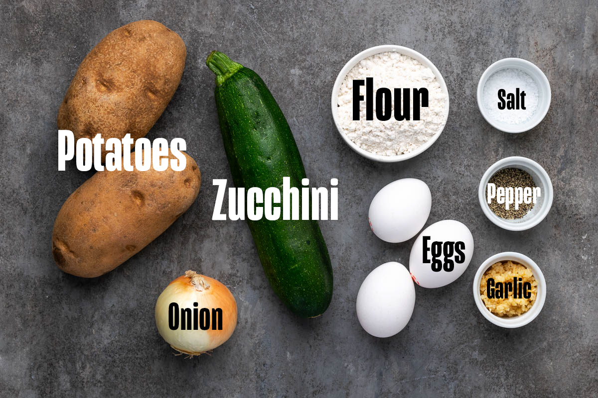 Ingredients to make these waffles on a table.