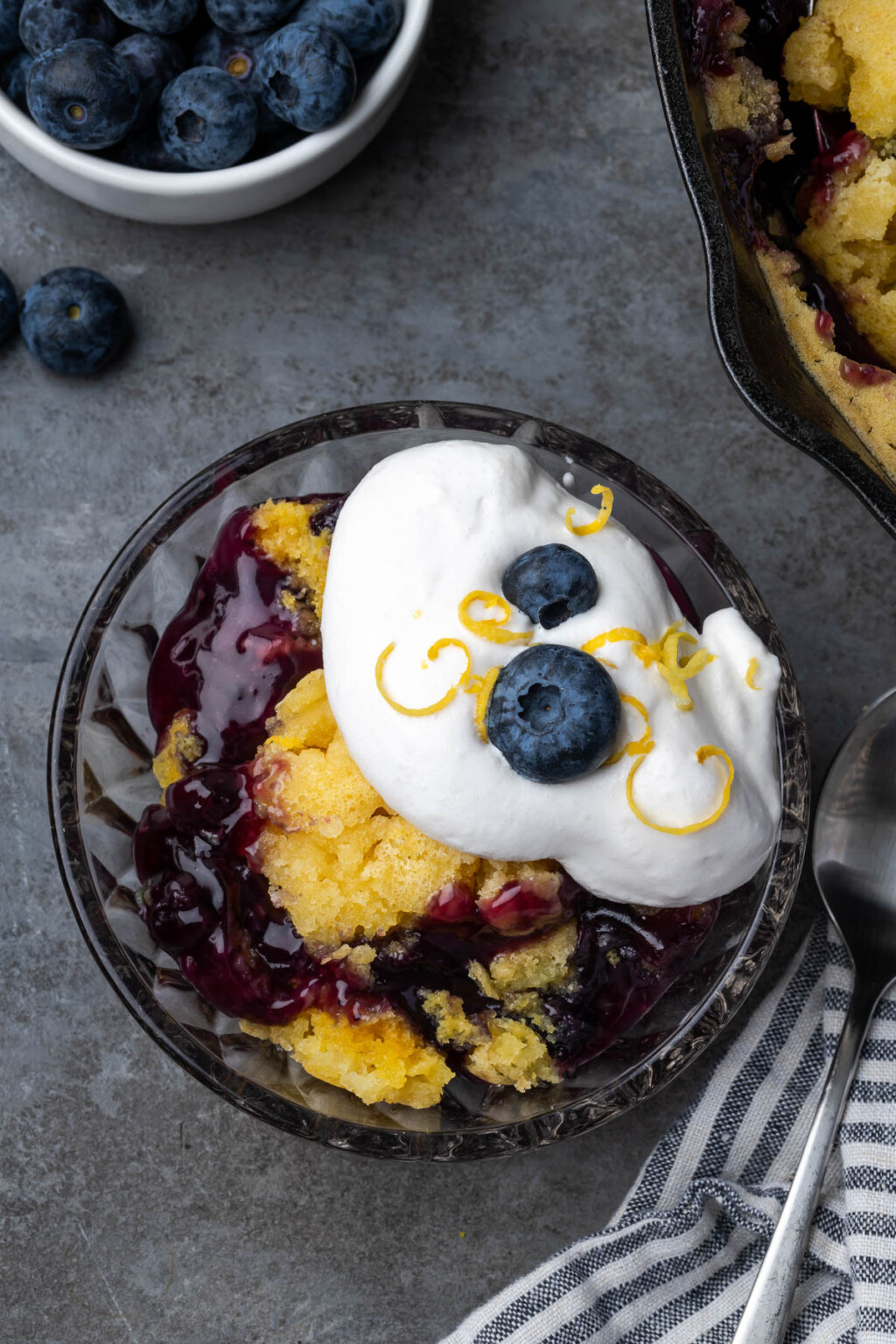Lemon Blueberry Dump Cake - Dutch Oven Daddy