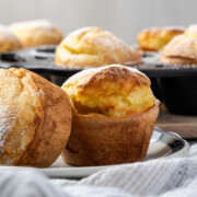 A plate with popovers.