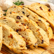 Artesian Italian Bread ready to be served.