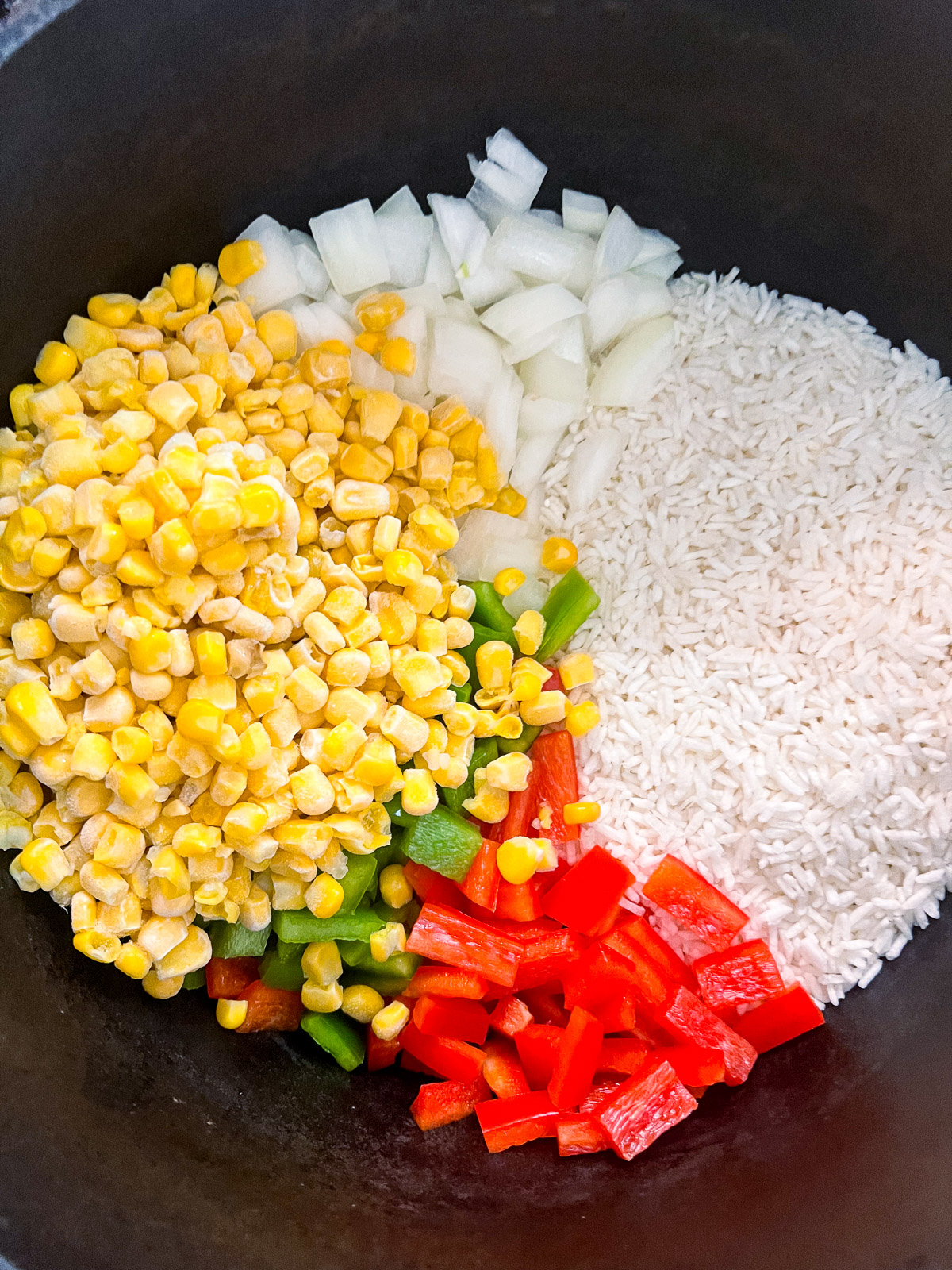 Ingredients to make the BBQ Chicken and Rice